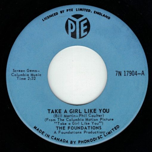 The Foundations - Take A Girl Like You / I'm Gonna Be A Rich Man (7", Single) (Near Mint (NM or M-))