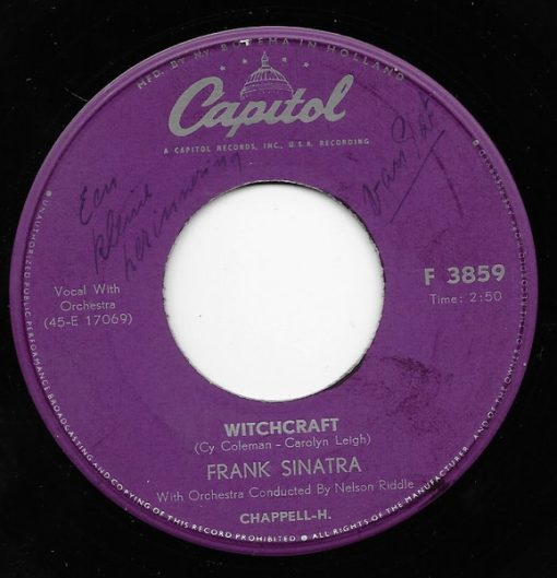 Frank Sinatra - Witchcraft (7", Single) (Near Mint (NM or M-))