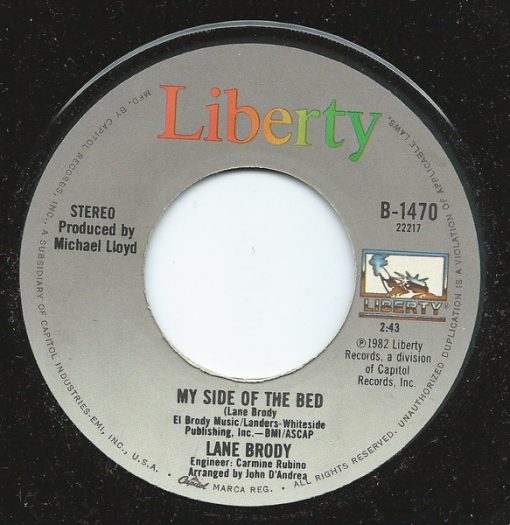 Lane Brody - My Side Of The Bed (7") (Very Good Plus (VG+))