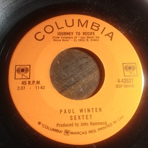 The Paul Winter Sextet - Journey To Recife (7", Single) (Very Good Plus (VG+))