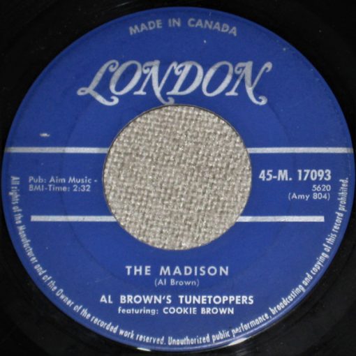 Al Brown's Tunetoppers Featuring Cookie Brown - The Madison (7") (Near Mint (NM or M-))