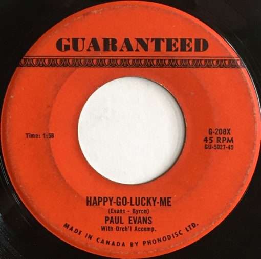 Paul Evans - Happy-Go-Lucky-Me / Fish In The Ocean (Bubbly Bum Bum) (7", Single) (Near Mint (NM or M-))