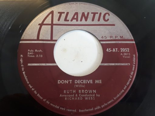 Ruth Brown - Don't Deceive Me (7", Single) (Very Good Plus (VG+))