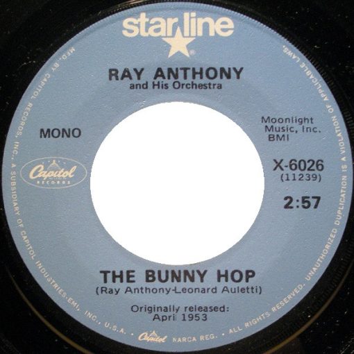 Ray Anthony & His Orchestra - The Bunny Hop (7", Single, Mono, RE) (Near Mint (NM or M-))