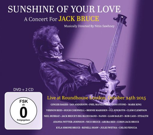 Various - Sunshine Of Your Love - A Concert For Jack Bruce (2xCD, Comp + DVD) (Mint (M))