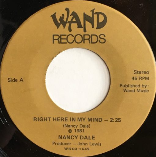 Nancy Dale - Right Here In My Mind / Up Against The Wall You Redneck Mother (7", Single) (Very Good Plus (VG+))