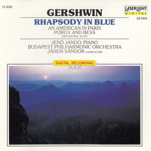 George Gershwin / The Budapest Philharmonic Orchestra / Budapest Strings / Jenö Jandó / Janos Sandor - Rhapsody In Blue (CD, Album) (Mint (M))