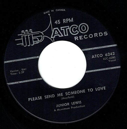 Junior Lewis (4) - Please Send Me Someone To Love (7", Single) (Very Good Plus (VG+))