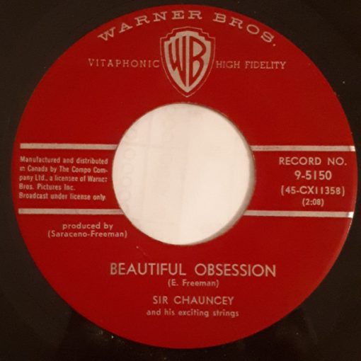 Sir Chauncey & His Exciting Strings - Beautiful Obsession (7", Single) (Very Good Plus (VG+))