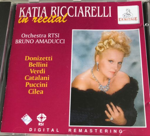 Katia Ricciarelli, Bruno Amaducci, Orchestra Della Radio Televisione Della Svizzera Italiana, Gaetano Donizetti, Vincenzo Bellini, Giuseppe Verdi, Alfredo Catalani, Giacomo Puccini, Francesco Cilea - In Recital (CD) (Near Mint (NM or M-))