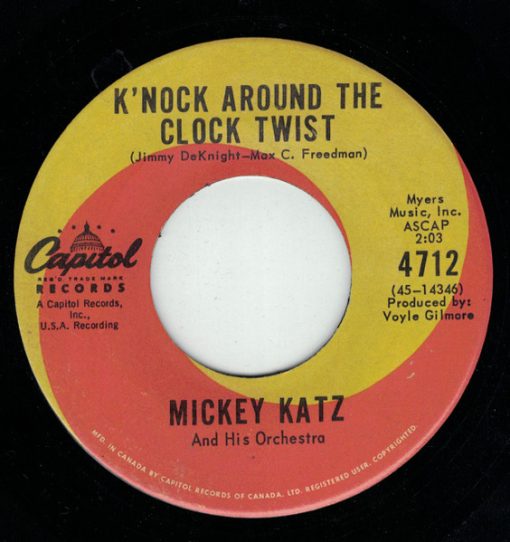 Mickey Katz And His Orchestra - K'nock Around The Clock Twist / The Challe Twist (7", Single) (Very Good Plus (VG+))