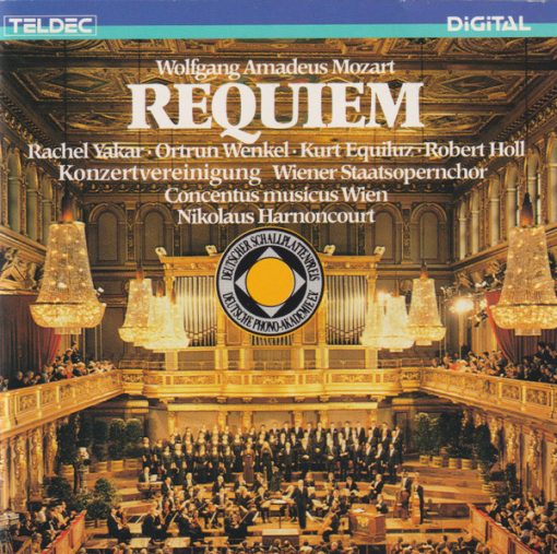 Wolfgang Amadeus Mozart, Rachel Yakar, Ortrun Wenkel, Kurt Equiluz, Robert Holl, Wiener Staatsopernchor, Concentus Musicus Wien, Nikolaus Harnoncourt - Requiem (CD, Album, RE) (Near Mint (NM or M-))