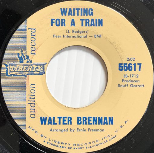 Walter Brennan - Waiting For A Train (7", Promo, Mon) (Very Good (VG))