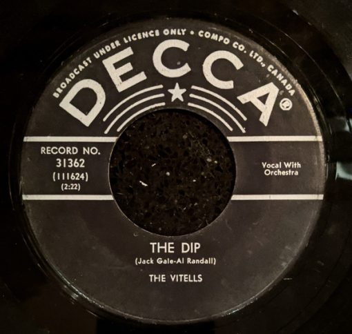 The Vitells - The Dip / Shirley (7") (Very Good Plus (VG+))