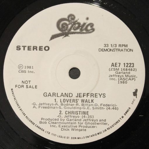 Garland Jeffreys - Escapades (7", EP, Promo) (Near Mint (NM or M-))