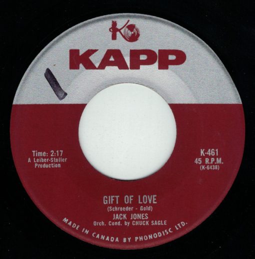 Jack Jones - Gift Of Love / Pick Up The Pieces (7", Single) (Very Good Plus (VG+))