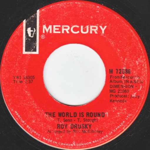 Roy Drusky - The World Is Round (7", Single) (Very Good (VG))