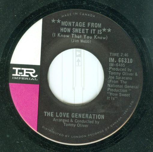 The Love Generation (2) - Montage From How Sweet It Is (I Knew That You Knew) / Consciousness Expansion (7") (Near Mint (NM or M-))