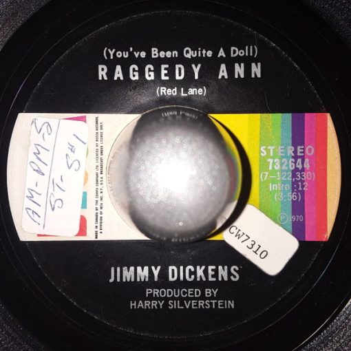 Little Jimmy Dickens - (You've Been Quite A Doll) Raggedy Ann (7", Single) (Very Good Plus (VG+))