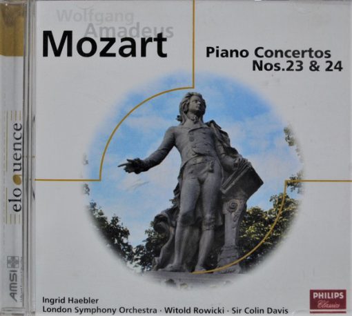 Wolfgang Amadeus Mozart - Ingrid Haebler, London Symphony Orchestra, Witold Rowicki, Sir Colin Davis - W. A. Mozart Piano Concertos Nos. 23 & 24 (CD, Album) (Near Mint (NM or M-))