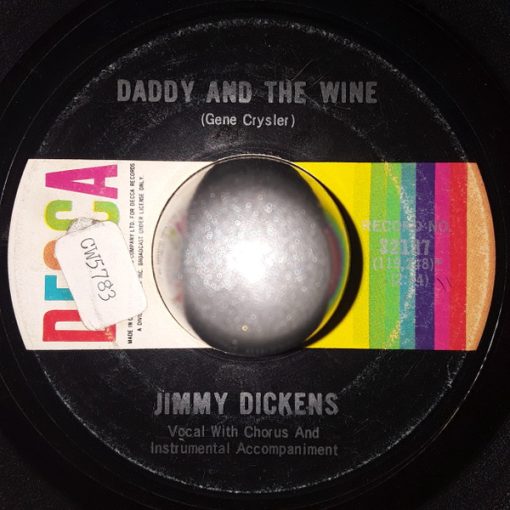 Little Jimmy Dickens - Daddy And The Wine / They're Gonna Have Me Committed (7", Single) (Very Good (VG))