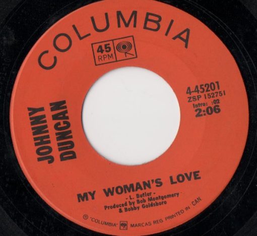 Johnny Duncan (3) - My Woman's Love (7", Single) (Near Mint (NM or M-))