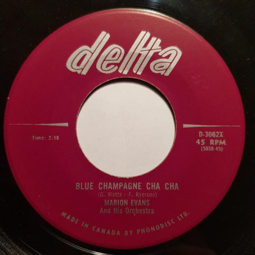 Marion Evans And His Orchestra - Blue Champagne Cha Cha / The Bandit (7", Single) (Very Good Plus (VG+))