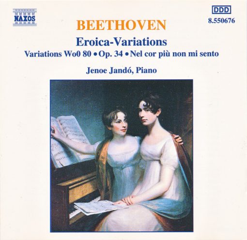 Ludwig Van Beethoven, Jenö Jandó - Eroica-Variations • Variations WoO 80 • Op. 34 • Nel Cor Più Non Mi Sento (CD, Album) (Near Mint (NM or M-))