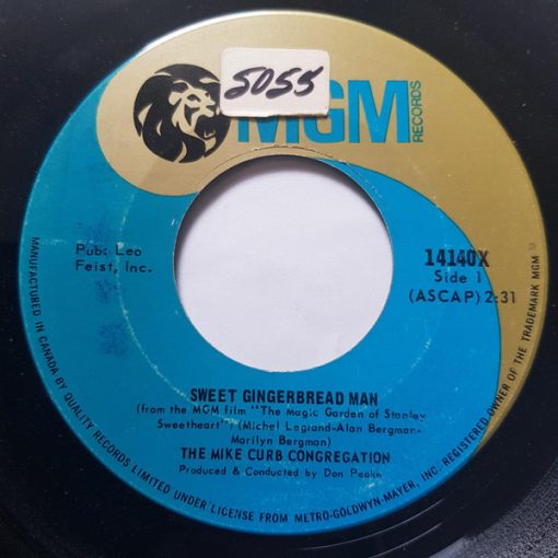 Mike Curb Congregation - Sweet Gingerbread Man / Long Haired Lover From Liverpool (7", Single) (Very Good (VG))