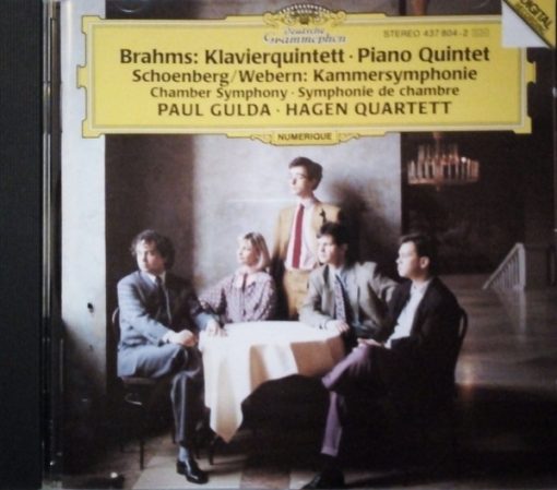 Johannes Brahms, Arnold Schoenberg / Anton Webern, Paul Gulda, Hagen Quartett - Klavierquintett • Piano Quintet - Kammersymphonie = Chamber Symphony = Symphonie De Chambre (CD) (Near Mint (NM or M-))