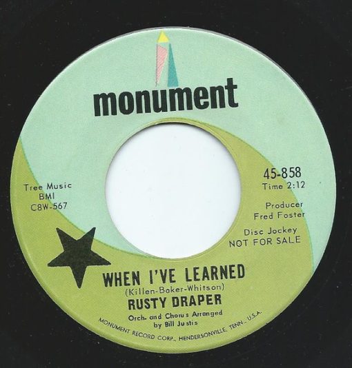 Rusty Draper - When I've Learned (7", Promo) (Near Mint (NM or M-))