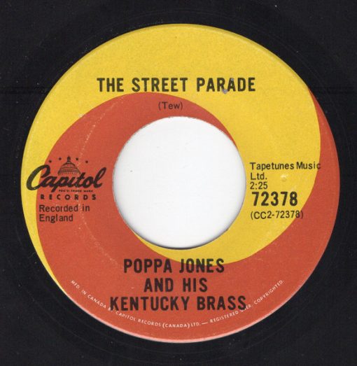 Poppa Jones And His Kentucky Brass - Birthday Cake Walk / The Street Parade (7") (Near Mint (NM or M-))