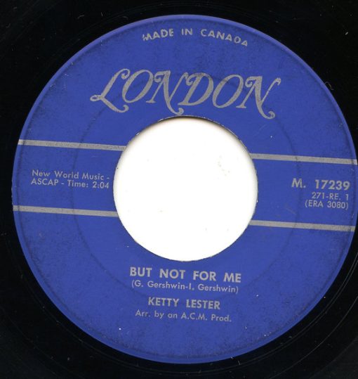 Ketty Lester - But Not For Me (7", Single) (Very Good Plus (VG+))