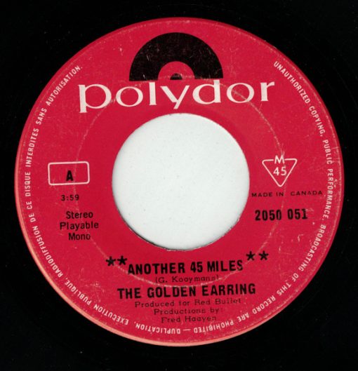 Golden Earring - Another 45 Miles (7", Single) (Near Mint (NM or M-))