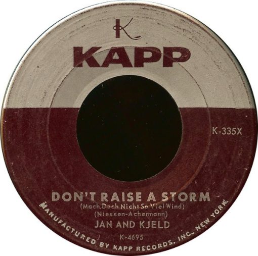 Jan & Kjeld - Banjo Boy / Don't Raise A Storm (7", Single, Roc) (Near Mint (NM or M-))