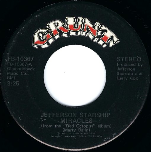 Jefferson Starship - Miracles (7", Single, Hol) (Near Mint (NM or M-))