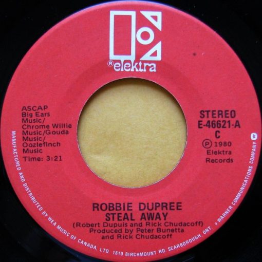 Robbie Dupree - Steal Away / I'm No Stranger (7", Single) (Near Mint (NM or M-))