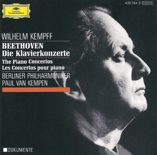 Ludwig van Beethoven, Wilhelm Kempff, Berliner Philharmoniker, Paul van Kempen - Die Klavierkonzerte (3xCD, Comp, Mono, RM) (Near Mint (NM or M-))