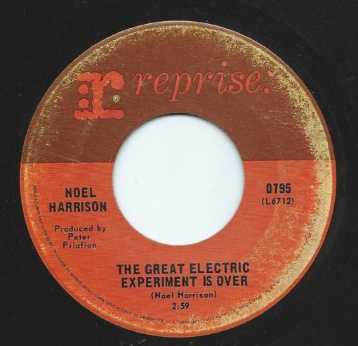 Noel Harrison - The Great Electric Experiment Is Over / I'll Be Your Baby Tonight (7", Single) (Near Mint (NM or M-))