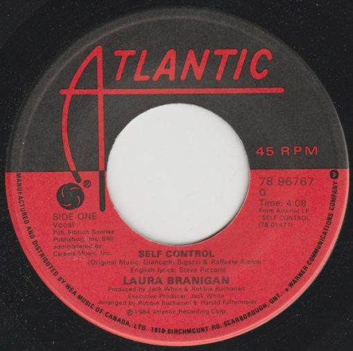 Laura Branigan - Self Control (7", Single) (Near Mint (NM or M-))