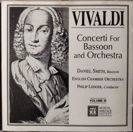 Antonio Vivaldi, Daniel Smith (7), English Chamber Orchestra, Philip Ledger - Concerti For Bassoon And Orchestra Volume III (CD, RE) (Near Mint (NM or M-))