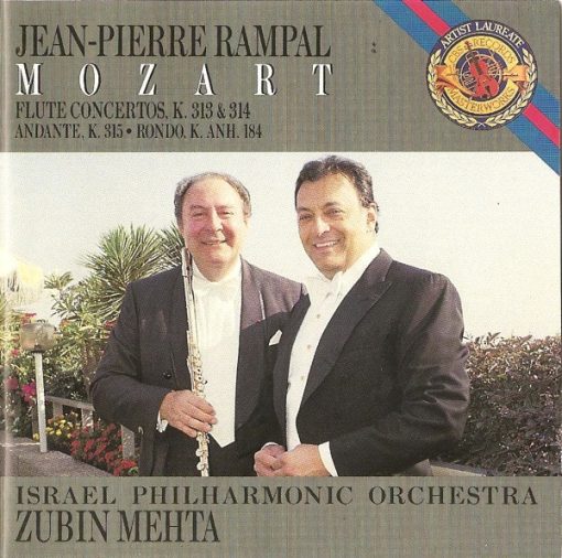 Wolfgang Amadeus Mozart - Jean-Pierre Rampal, Israel Philharmonic Orchestra, Zubin Mehta - Flute Concertos, K. 313 & 314 · Andante, K. 315 · Rondo, K. Anh. 184 (CD, Album) (Near Mint (NM or M-))