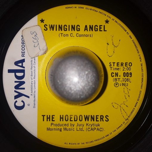 The Hoedowners - Swinging Angel (7", Single) (Very Good Plus (VG+))