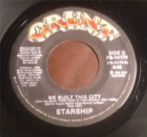 Starship (2) - We Built This City (7", Single) (Near Mint (NM or M-))