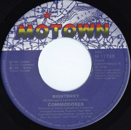 Commodores - Nightshift / I Keep Running (7", Single) (Near Mint (NM or M-))