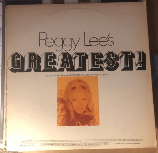 Peggy Lee - Peggy Lee's Greatest! (LP, Comp, Duo) (Mint (M))