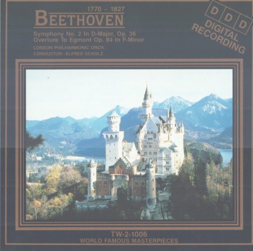 Ludwig van Beethoven - London Philharmonic Orchestra (2) Conductor: Alfred Scholz - Symphony No. 2 In D-Major Op.36 / Overture To Egmont Op.84 F-Minor (CD, RE) (Near Mint (NM or M-))