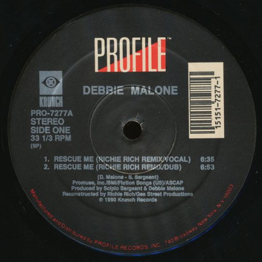 Debbie Malone - Rescue Me (12") (Mint (M))