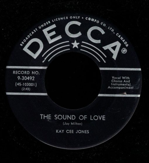 Kay Cee Jones - The Sound Of Love / How Come You Do Me Like You Do (7", Single) (Very Good Plus (VG+))