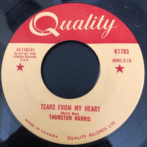 Thurston Harris - Tears From My Heart  (7", Single) (Very Good Plus (VG+))